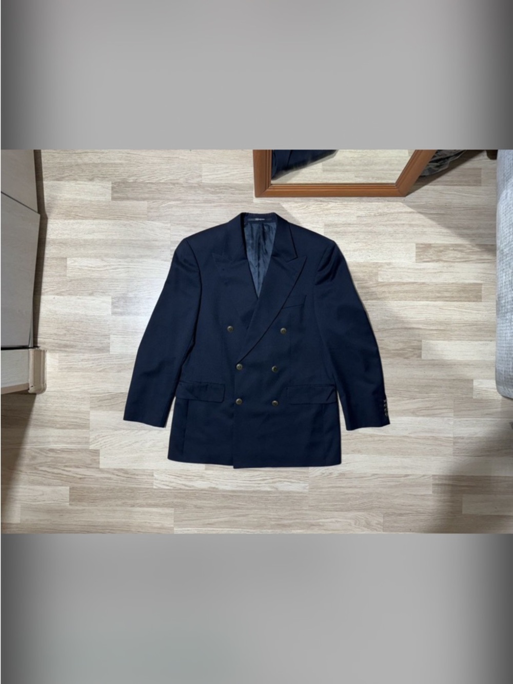 Navy blue YSL Double-Breasted Men's Blazer